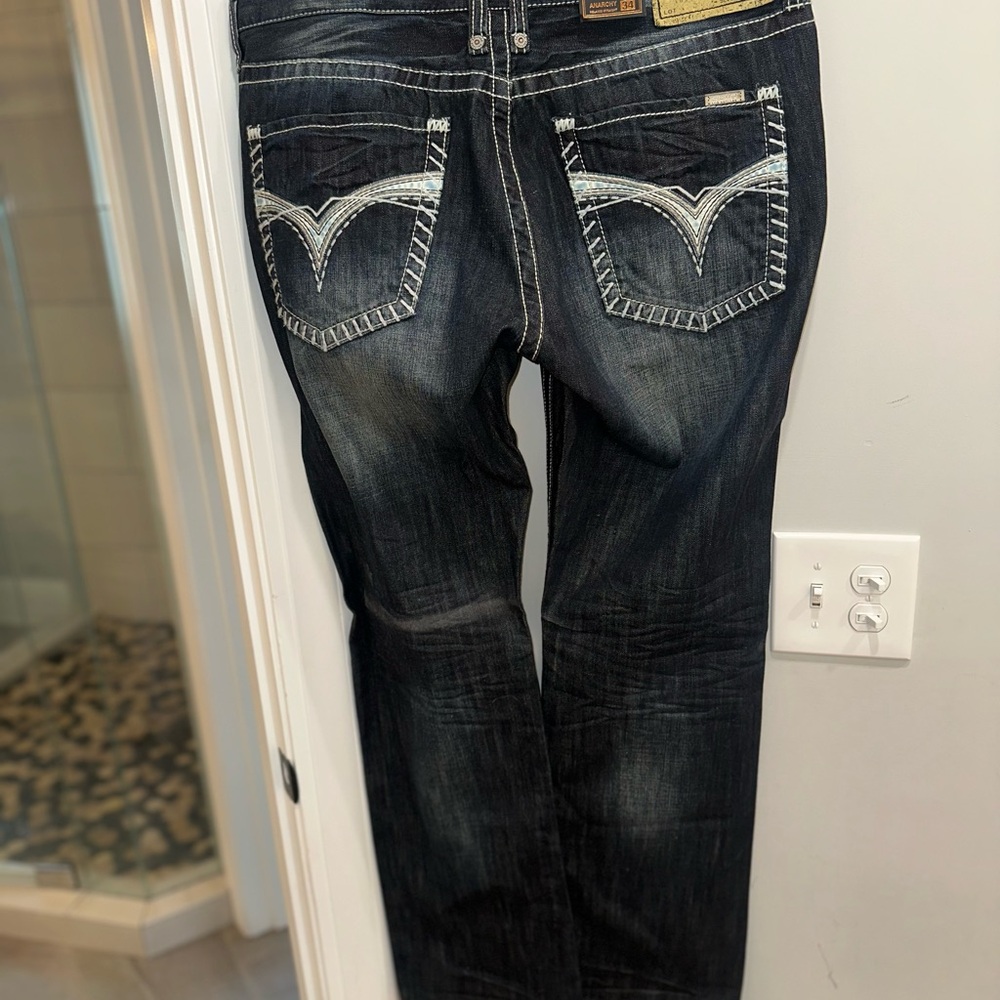 Men's SLVG Jeans with White Stitching NWT
